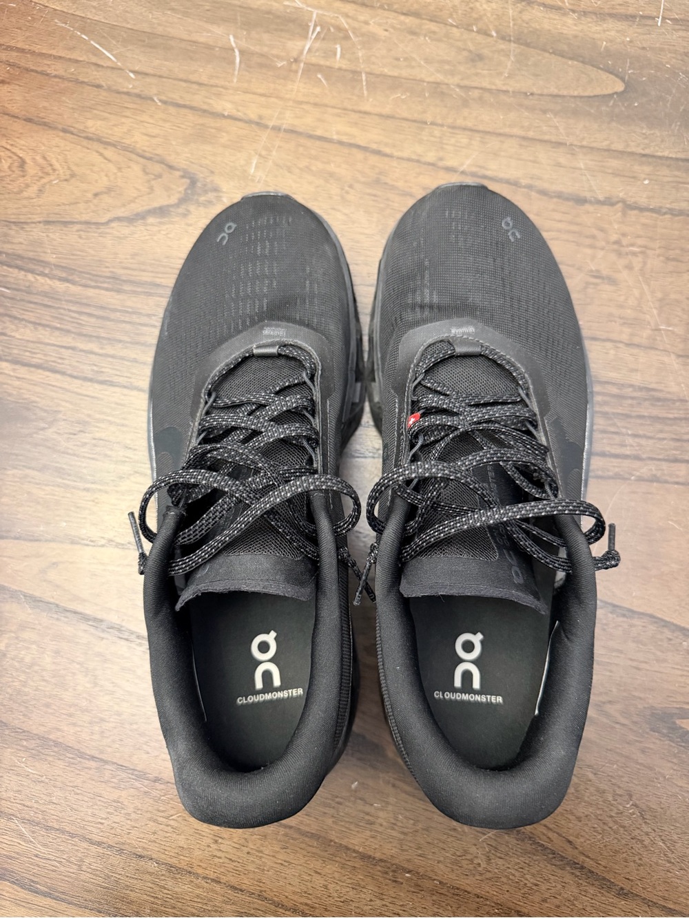 On Running Black Mens Cloudmonster Shoes - Picture 2 of 6